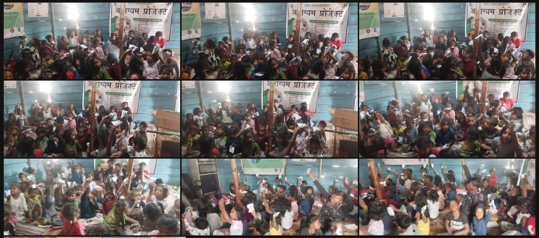 Aarogyam Project collage of activities