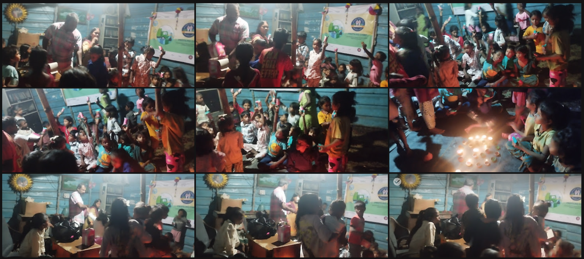 Health camp distribution collage